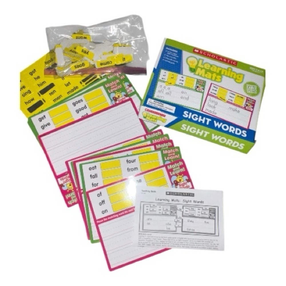 Scholastic Learning Mats Sight Words & 3 corner flash cards - Picture 2 of 4